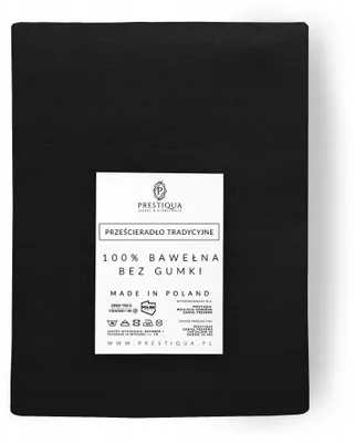 Produktbild von Prestiqua Baumwoll Spannbettlaken Ohne Gummizug 160x200 cm