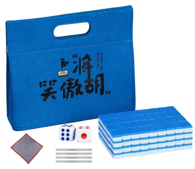 Produktbild von Tragbares Mahjong-Set mit Tragetasche