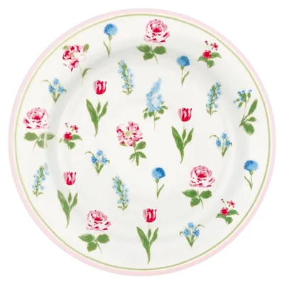 Produktbild von Weißer Keramik Brotteller 15 cm Skandinavischer Stil