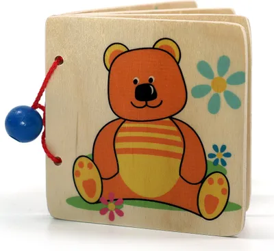 Obrázok produktu pre Drevená hračka obrázková kniha zvieratká ŠxDxV 110x15x90mm NOVINKA