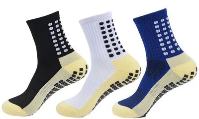 Productafbeelding van 3 Paar Kindervoetbalsokken met Antislip en Ademend Design