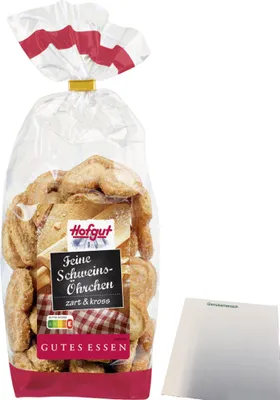 Produktbild von Hofgut Schweinsöhrchen (200g Beutel) + usy Block