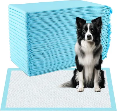 Produktbild von Sonstiges Hundezubehör 20 Stück Welpenunterlagen, PIPI-Matten für Hunde, 60 x 90 cm, Trainingsunterlagen, auslaufsicher, 6-lagiges Design mit schnell