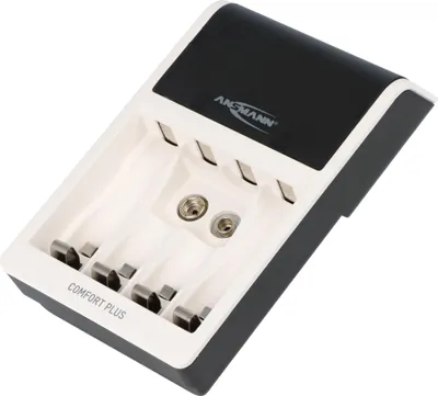 Produktbild von Ansmann Schnell-Ladegerät Comfort Plus für 1-4 NiMH Micro AAA, Mignon AA Akkus, NiMH 9V E-Block