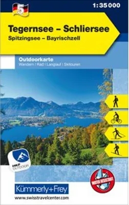 Immagine prodotto di KuF Germania Mappa esterna 05 Tegernsee - Schliersee 1 : 35 000