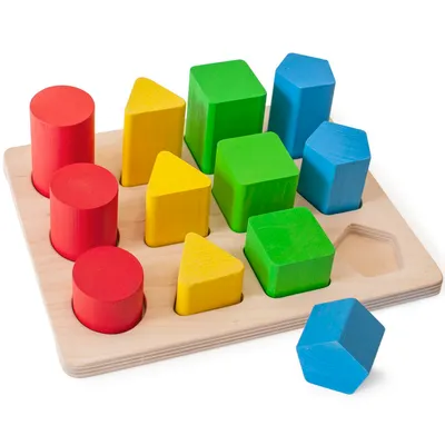Produktbild von Montessori Holzspielzeug "Formen und Größen"