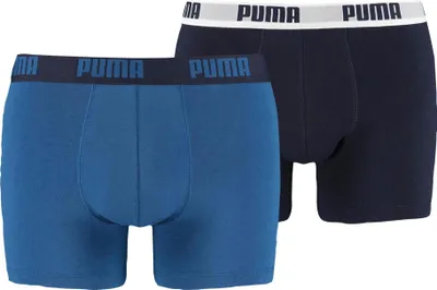 Produktbild von Puma herren -boxer 2 - pack blue - bequeme grundlagen