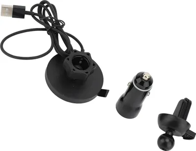 Image de Chargeur de voiture magnétique sans fil avec fentes d'aération, 15 W, charge rapide, rotation à 360 degrés, support de téléphone portable