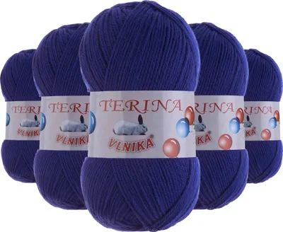 Produktbild von 5 x 100g Terina Strickgarn Häkelgarn Wolle Acrylwolle pflegeleicht Farbwahl