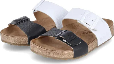 Immagine prodotto di Haflinger muli da donna ANDREA nero bianco pelle liscia taglia: 38