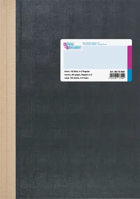 Produktbild von K&E Geschäftsbuch A4 liniert 192Bl Register 8618684