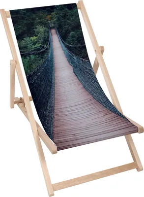 Produktbild von Dreamroots Liegestuhl klappbar Holz, Buchenholz bis zu 130 kg, Sonnenliege klappbar mit 3-stufiger Neigungsregulierung der Rückenlehne, Footbridge