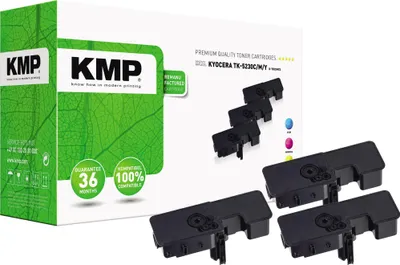 Image de KMP 2911,3030 toner cartridge 3 pc(s) Compatible Cyan, Magenta, Yellow