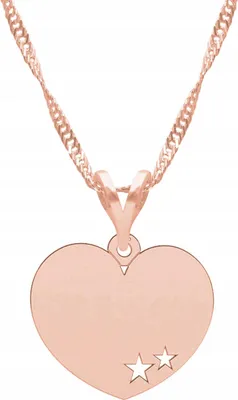 Immagine prodotto di Collana placcata oro con cuore Love Heart Love ARGENTO 925