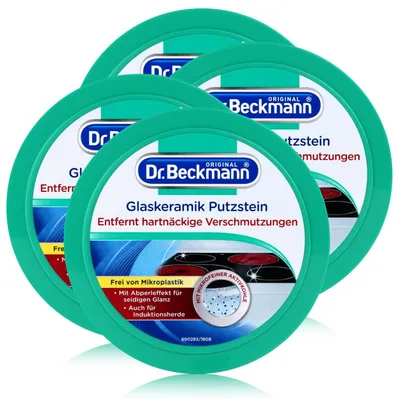 Produktbild von 4x Dr. Beckmann Glaskeramik Putzstein 250g - Hemmt Neubefall