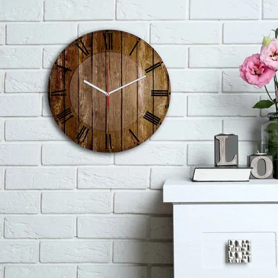 Image de Opviq, 3030MS- HMA6135, multicolore, horloges murales, 30 cm, 100 % MDF (épaisseur : 5 mm)