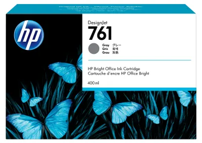 Produktbild von HP 761 DesignJet Tintenpatrone Grau 400 ml CM995A für T7100 T7200