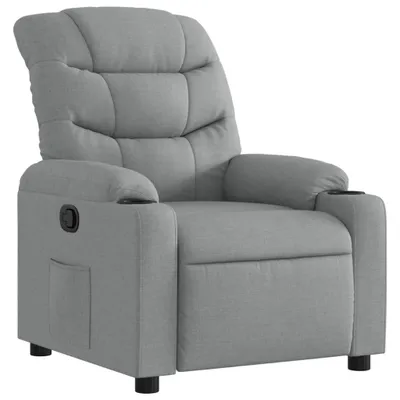 Produktbild von vidaXL Relaxsessel Hellgrau Stoff