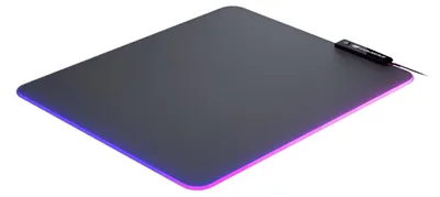 Produktbild von COUGAR Gaming Mauspad NEON, ARGB, 350x300, Schwarz, Einfarbig, Stoff, Gummi, verschiedene, Anti-Rutsch-Basis, Gaming-Mauspad