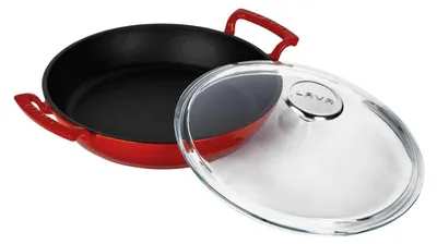 Image de Poêle à frire Lava - 24 cm - 1,56 litre - Fonte - Rouge