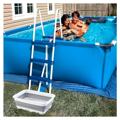 Produktbild von Faltbare Fußwaschwanne für den Außenbereich, tragbare Fußbadewanne für die Reinigung am Pool
