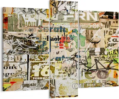 Produktbild von Bild auf Leinwand - Leinwandbild - Graffiti modern - 95x80cm - Wand Bild - Wanddeko - Wandbilder - Leinwanddruck - Bilder - Kunstdruck - Wanddekoration - Leinwand bilder - Wandkunst - CB95x80-3520