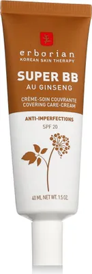 Obrázok produktu pre Erborian Super BB, BB krém, 40 ml, Unisex, Proti akné, Proti čiernym bodkám, Proti tmavým škvrnám, Proti nedokonalostiam, Proti..., Caramel, Béžová
