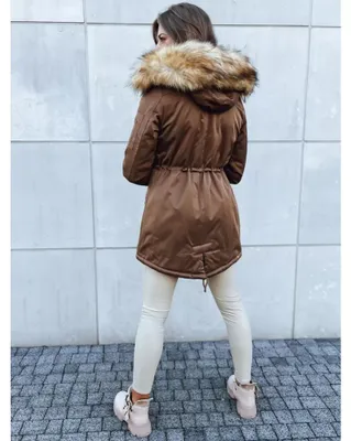 Productafbeelding van Dstreet dameswinterjas Vixen, bruin, maat S
