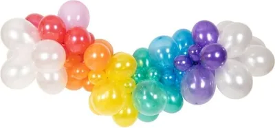 Produktbild von Ballongirlande - Regenbogen - 67 Luftballons