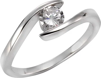 Produktbild von F Ring 925/- Sterling Silber weiß 052 (16,6) Zirkonia weiß 360272058