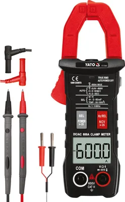 Zdjęcie produktu dla Urządzenie pomiarowe, AC/DC 600V, 600A, miernik cęgowy, multimetr cęgowy