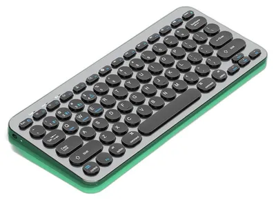 Produktbild von INF 78-Tasten Bluetooth-Tastatur Scherenmechanik, wiederaufladbar, kompakt Pistolenschwarz