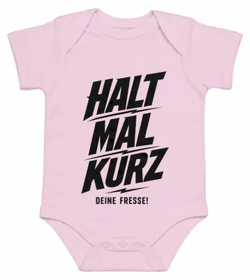 Zdjęcie produktu dla Przestań już, żartownisie. Sarkastyczne, prowokujące. Komentarz. Niegrzecznie. Body dla dziecka, różowy, rozmiar 6/12