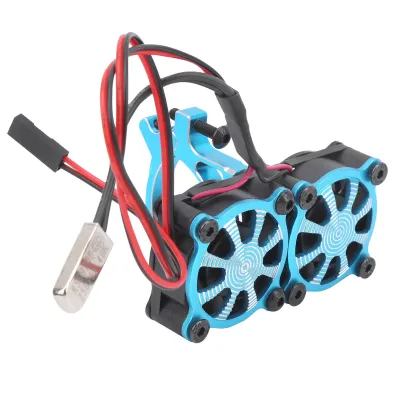 Zdjęcie produktu dla Radiator silnika, regulowany radiator silnika, radiator silnika z wentylatorem chłodzącym, radiator silnika z podwójnym wentylatorem chłodzącym, regulowany radiator silnika RC, radiator silnika 1/10