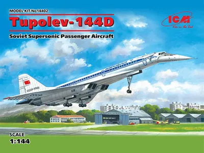 Produktbild von ICM 14402 Tupolev-144D Maßstab 1/144