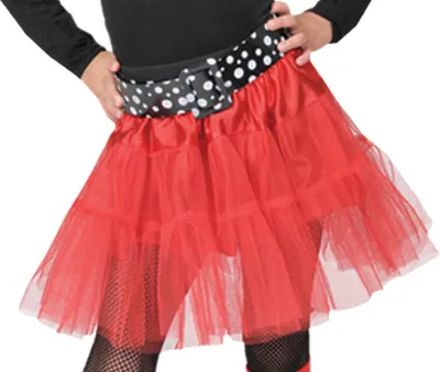 Produktbild von Petticoat für Mädchen 30 cm Länge - Rot