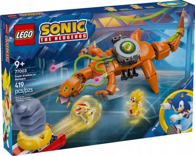 Productafbeelding van LEGO Sonic the Hedgehog: Super Shadow vs. Biolizard, speelgoed voor gamers, cadeau voor jongens en meisjes, verzamelbaar speelset voor kinderen en fans van videospellen, met figuren van de personages, artikelnummer 77003
