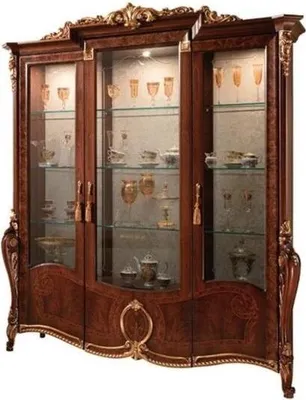 Immagine prodotto di Vetrinetta a 3 ante Vetrinette Vetrinette da soggiorno Vetrinette di design Vetrinetta di vetro Nuovo