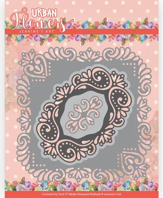 Produktbild von Stanzschablone - Jeanines Art - Urban Flowers - Urban Quadrat