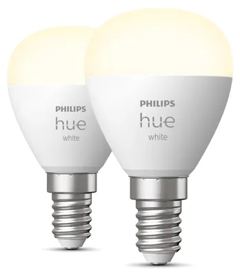 Produktbild von Philips Hue LED Lampe E14 2er Set 5,7W 470lm White Luster