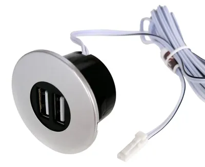 Produktbild von kalb | Einbau USB-Hub silbergrau 12V f Smartphone