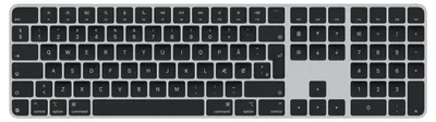 Imagen del producto de Teclado Apple Magic, tamaño completo (100%), con cable y inalámbrico, USB + Bluetooth, distribución QWERTY, color