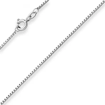 Produktbild von 1,2mm Veneziakette Silberkette Collier Halskette aus 925 Silber rhodiniert 55cm