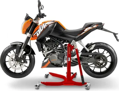 Zdjęcie produktu dla Stojak centralny CS Power Classic do KTM 390 Duke 13-16 czerwony