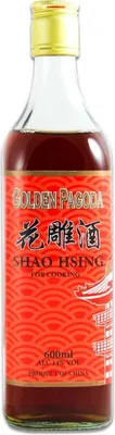 Produktbild von Golden Pagoda Shao Hsing (Xing) 600ml | Cooking Wine | Alkoholhaltiges Reisgetränk alc.14% Vol. genannt "Reiswein" | Kochwein