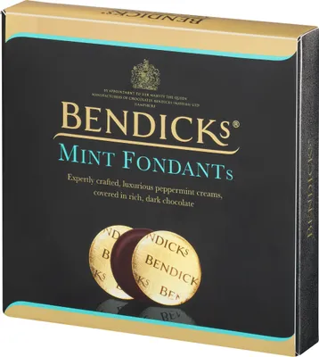 Produktbild von BENDICKS Mint Fondants, Zartbitterschokolade mit Pfefferminz 180g