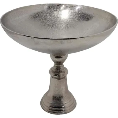 Produktbild von Deko Schale Schüssel auf Fuß silber ø41x30cm Aluminium