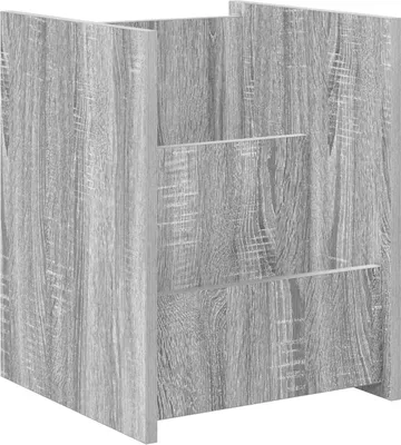 Zdjęcie produktu dla vidaXL Stojak na czasopisma szary Sonoma 35 x 35 x 45 cm Materiał drewnopochodny