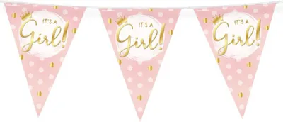 Produktbild von Paperdreams Partyfahnenfolie – It's a Girl!