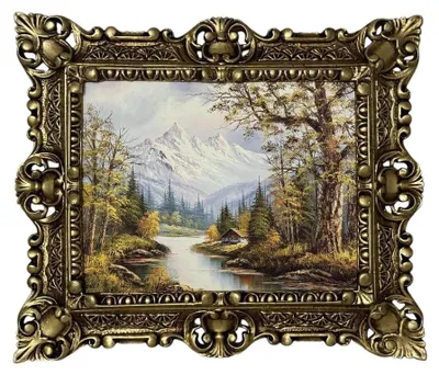 Image de Tableaux baroques dans des cadres dorés - Décoration murale, 45x38 cm